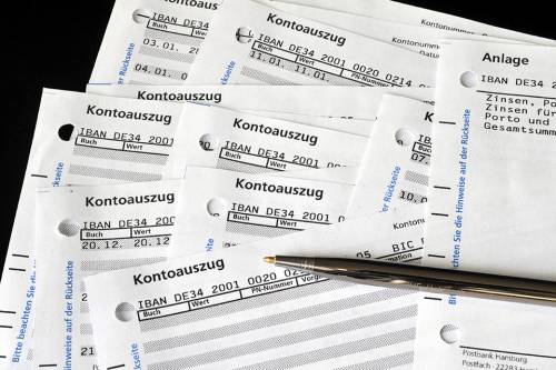 Foto: Kontoauszüge